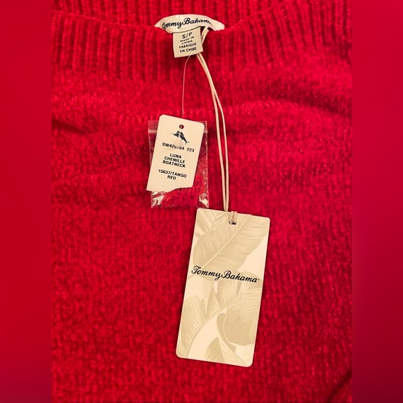 NWT Tommy Bahamas Luna Chenille Boat Neck Sweater. Size S - Picture 7 of 7